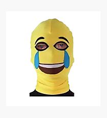 Decoración Crying Emoji Meme Redbubble - noob roblox oof funny meme dank l#U00e1mina enmarcada