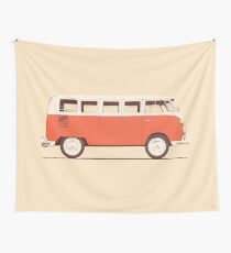 Red Van Wall Tapestry