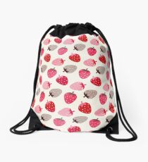 Strawberry Fields Drawstring Bag