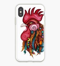 Tribal Rooster Design iPhone Case