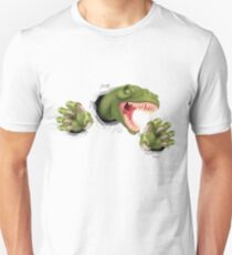 T Rex Dinosaur Claws Tearing Unisex T-Shirt