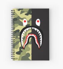 Bape Shark Pattern Merchandise Spiral Notebook