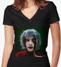 Iridescent Women's Fitted V-Neck T-Shirt
