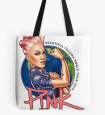 Pink Beautiful Trauma World Tour 2018 Tote Bag