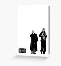 Jay and Silent Bob at the Quick Stop Greeting Card