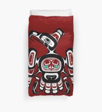 Northwest Pacific coast Kaigani Thunderbird Duvet Cover