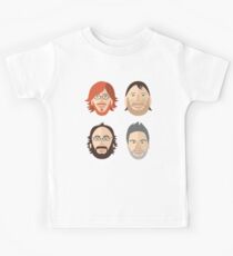 Trey, Fish, Mike, Page as Vector Characters Kids Tee
