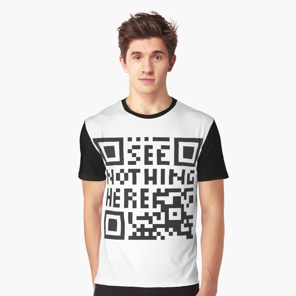 confuse surveilling scanner - undecodable qr code Graphic T-Shirt