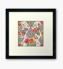 Flower Graphic Framed Print