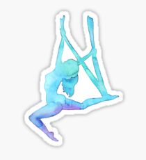 Aerial Girl - antigravity yoga Sticker