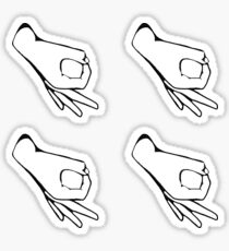 Middle Finger: Stickers | Redbubble