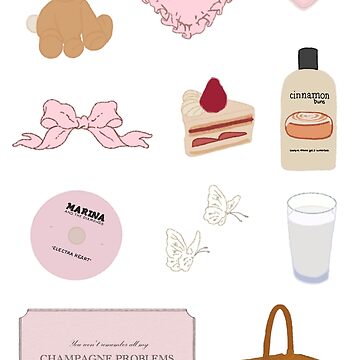 Coquette dolette girly sticker pack Sticker for Sale by