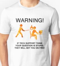 Tech support funny T shirt Unisex T-Shirt