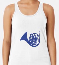 blaues Horn Racerback Tank Top