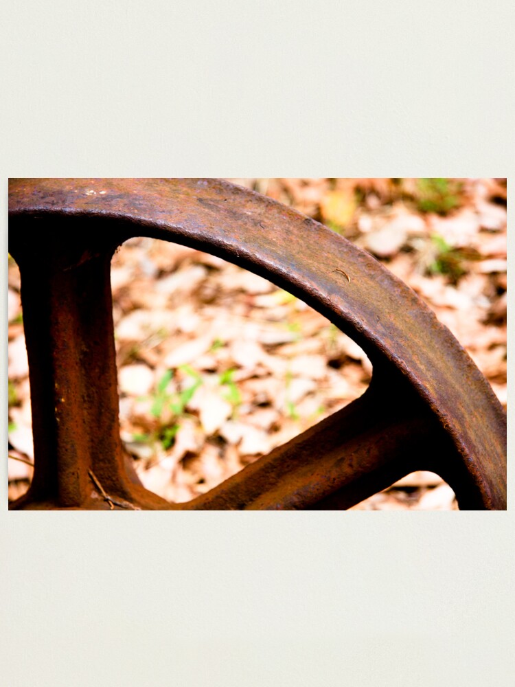 Alternate view of Old wheel Photographic Print