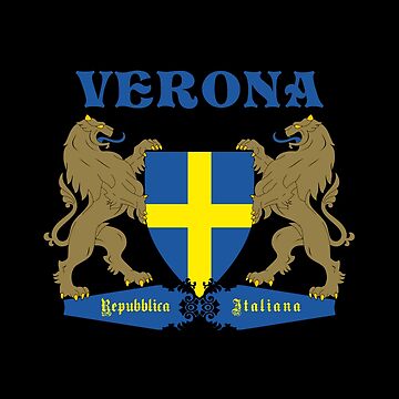 City of Verona Flag Heraldry - Cool Verona Coat Of Arms | Poster