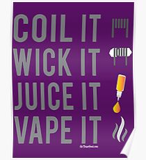vape posters redbubble vapor posters