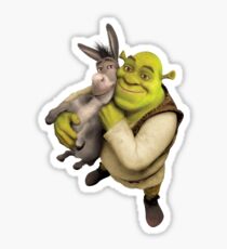 Shrek and Donkey Sticker