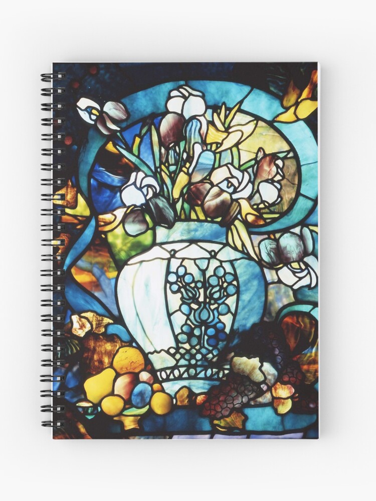 Louis Comfort Tiffany Stained Glass 19 Vase With Flowers