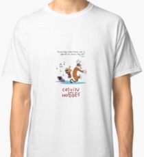 Calvin and Hobbes Dancing Classic T-Shirt