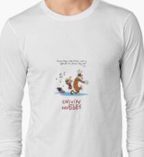 Calvin and Hobbes Dancing Long Sleeve T-Shirt