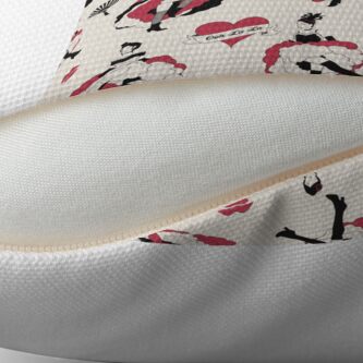 Alternate view of Can Can Dancers Throw Pillow
