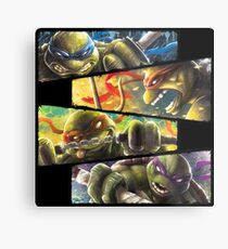 TMNT - Turtle Power Metal Print