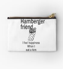 Hamberger friend (Faithful Reproduction) Zipper Pouch