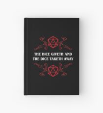 Die Würfel geben und springen weg - Spiel-Meister-Geschenk-Idee Notizbuch
