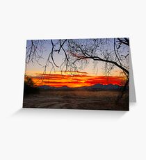 Marana Sunset Greeting Card