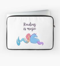 Reading is magic. Laptop Sleeve