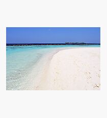 Beautiful clear water in the Maldives islands Photographic Print