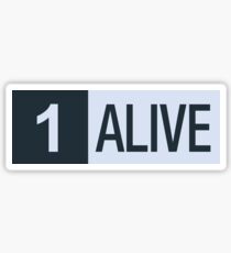 PUBG Playerunknowns Battlegrounds 1 Alive Sticker