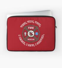 Fire Rescue VVV Maltese Cross Shield Laptop Sleeve