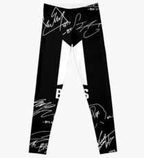 BTS Army and Signatures White Leggings