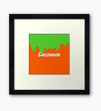 Nickelodeon Childhood Green Slime Framed Print