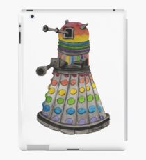 Rainbow watercolor dalek iPad Case/Skin