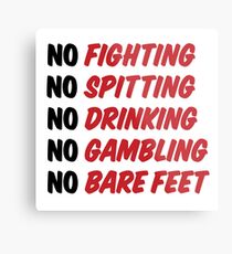 Caddyshack Rules Sign Metal Print