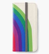 Vinilo o funda para iPhone Groovy - arco iris de los años 70 de los años 70 estilo retro throwback minimal happy hippie art decor