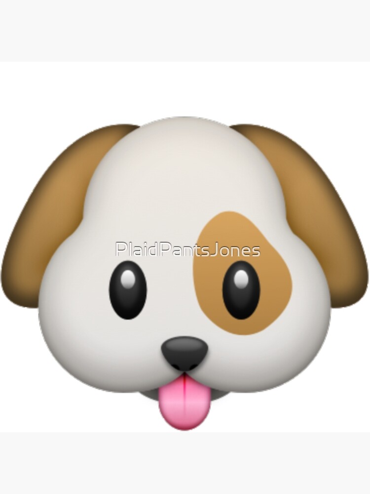&quot;Hund Emoji&quot; Poster von PlaidPantsJones Redbubble