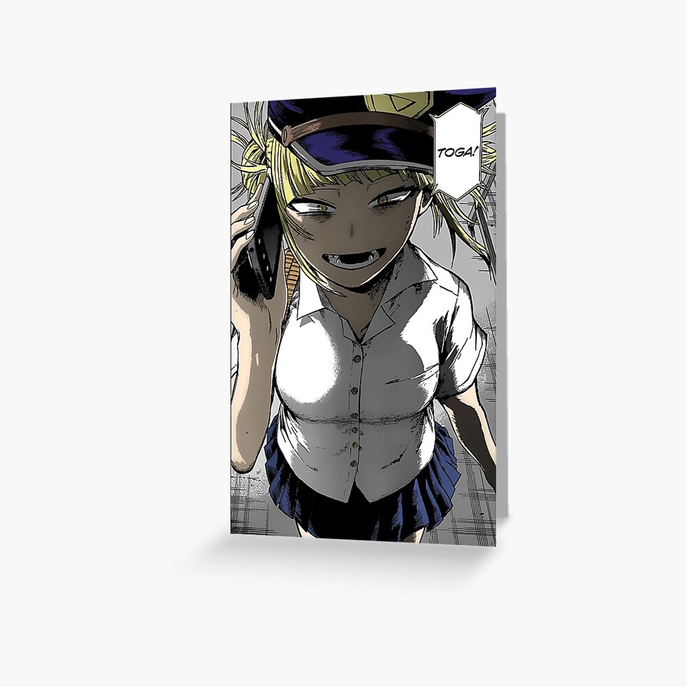 "Boku No Hero Academia Himiko Toga Manga" Greeting Card by Zerlingg Redbubble