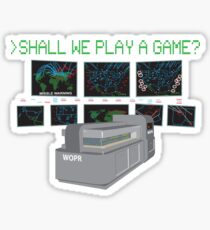 War Games W.O.P.R. Sticker