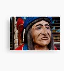 Wooden Indian Canvas Print