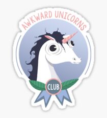 Awkward Unicorns Club Sticker