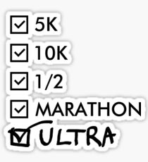 Ultra Marathon Running Sticker