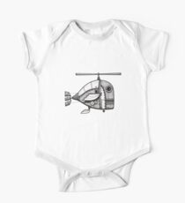Fishcopter Takes Flight One Piece - Short Sleeve
