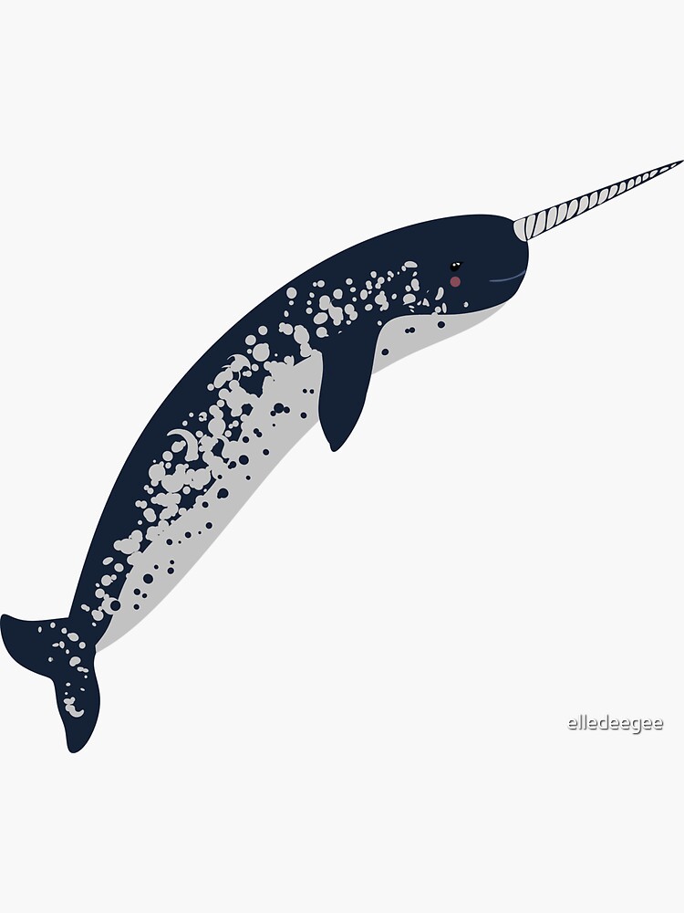 Happy Narwhal by elledeegee