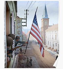 Captain Thomas H. Garahan, 'Easy' Company - France, 1945 Poster