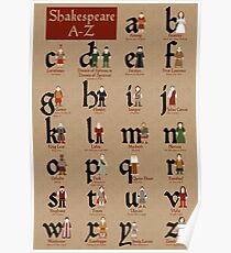Shakespeare-Alphabet Poster