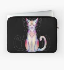 Drittes Auge offen Katze Laptoptasche